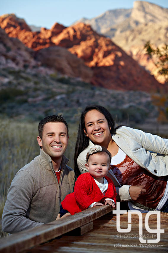 red rock calico basin family photo